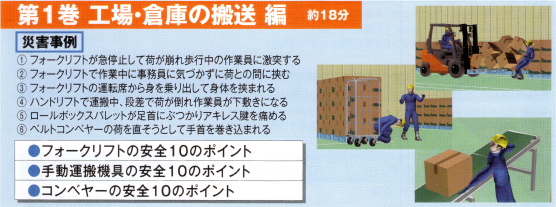 （改訂版）ＣＧで見せる災害事例と安全10のポイント　第2弾！！荷役作業の労働災害　第1巻　工場・倉庫の搬送編